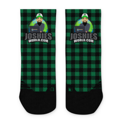 JoshiesWorld Green Plaid Ankle socks